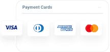 Payment Cards- Visa, Mastercard etc. 